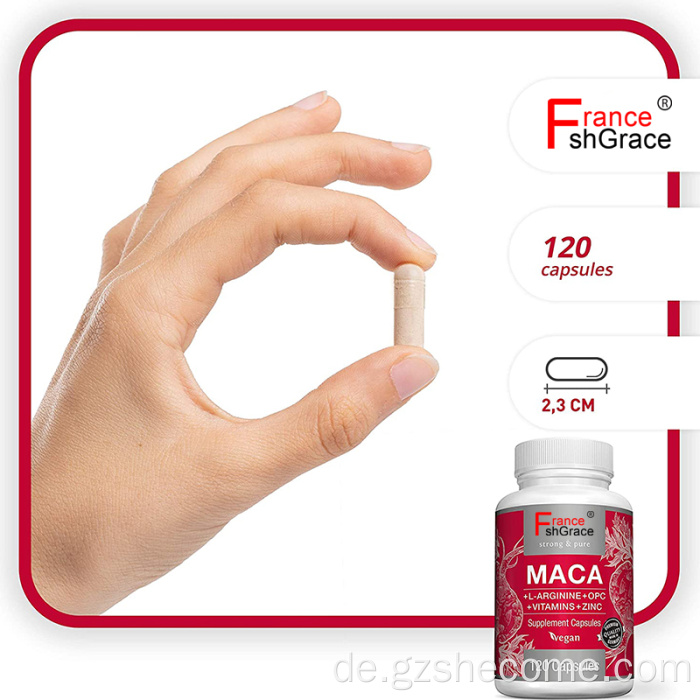 Hochwertige MACA -Kapseln unterstützen Energiegänzung